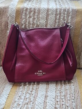 COACH Marlon Hobo In Dark Berry